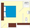 New Bedroom Of 12.80 M² Ref L14 For 2 People With A Bathroom At Second Floor New Bedroom Of 12.80 M² Ref L14 For 2 People With A Bathroom At Second Floor