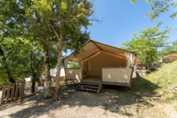 Huuraccommodatie(s) - Lodge Maasaï 25M² - Camping Koawa Les Reflets du Quercy