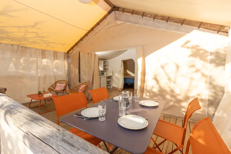 Tente Nature Lodge - 2 Chambres - Cuisine Équipée - Salle De Bain