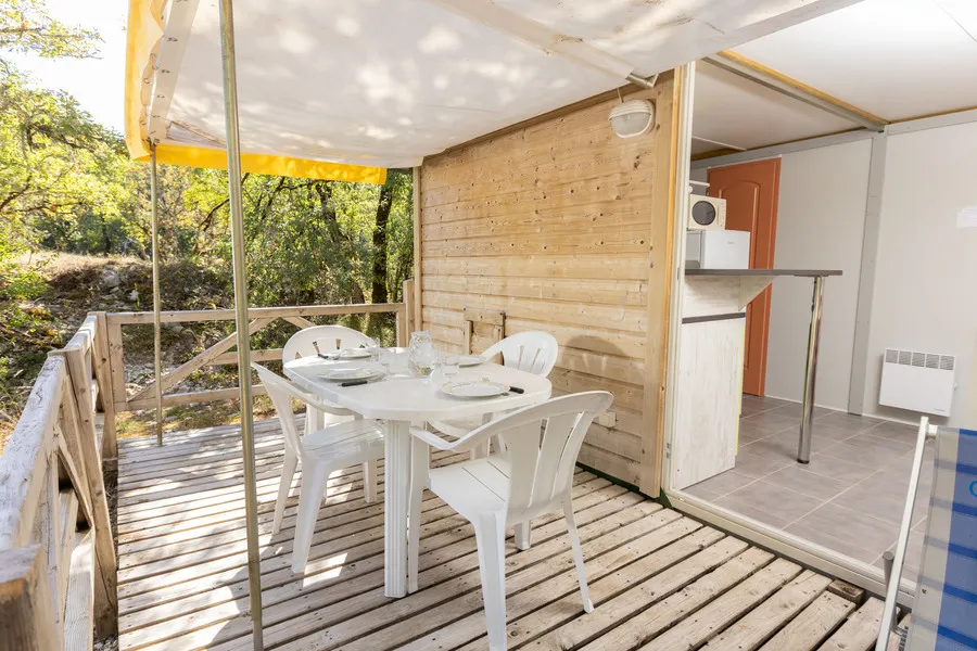Location - Chalet Ciela Confort - 2 Chambres - Camping Les Reflets du Quercy