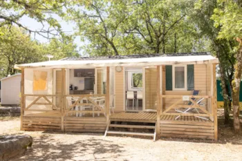 Mietunterkunft - Mobilheim Confort Compact - 2  Zimmer - Camping Les Reflets du Quercy