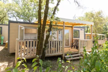 Mietunterkunft - Mobilheim Confort - 3  Zimmer - Camping Les Reflets du Quercy