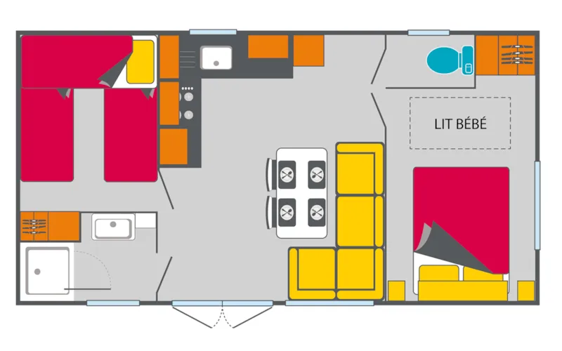 Cottage Famille - 2 Ch. (Samedi) - 2 Adultes Max