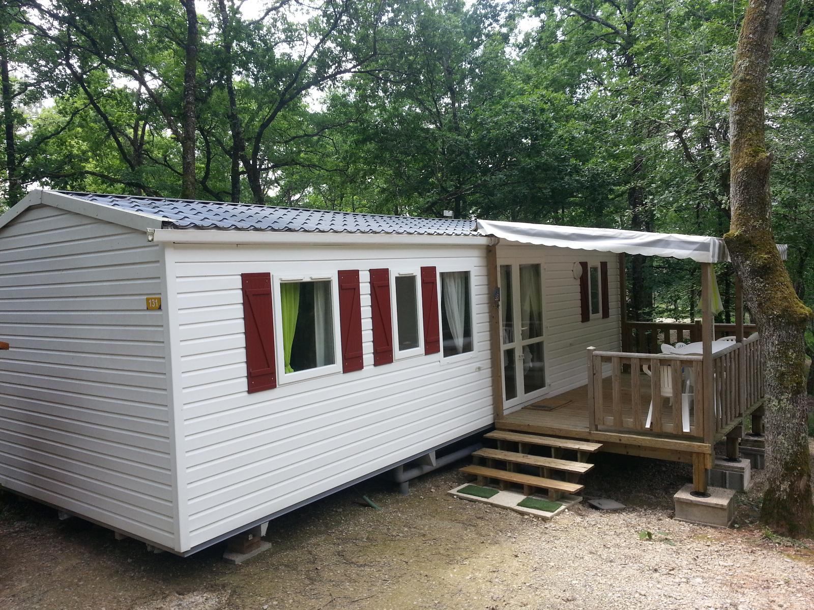 Accommodation - Residence Des Bois 32M2, Air Conditioning + Television + Dishwasher + Covered Terrace - Camping LA GARENNE