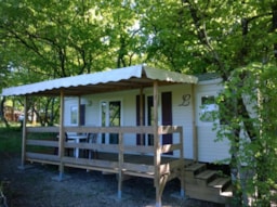 Mietunterkunft - Residenz  – Überdachte Terrasse - Camping LA GARENNE