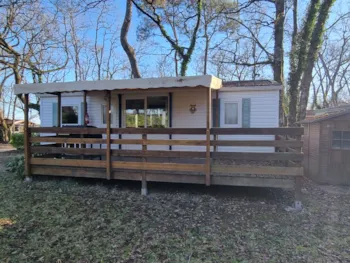 Mietunterkunft - Residence Noisette 32M2 Überdachte Terrasse + Fernseher + Geschirrspüler + Klimaanlage - Camping LA GARENNE