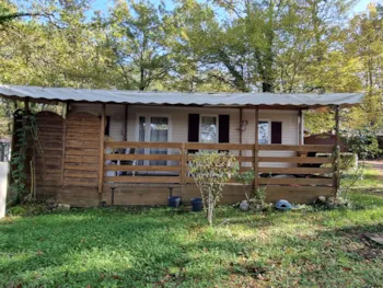 Mietunterkunft - Residence Les Roses 28M2 Überdachte Terrasse + Fernseher + Sommerküche - Camping LA GARENNE