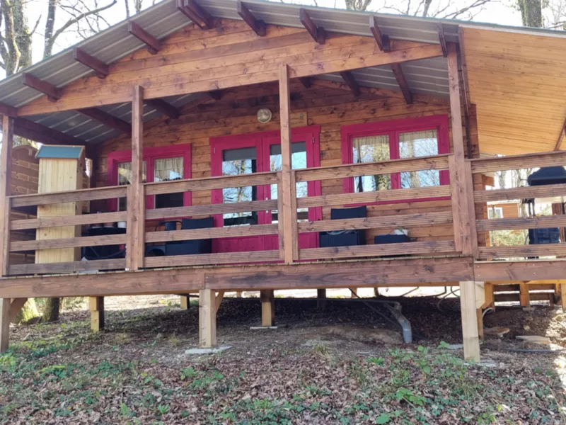 72 La Cabane En Tête À Tête 35M2  2 Pers  Suite Parentale + Terrasse Couverte  + Télé