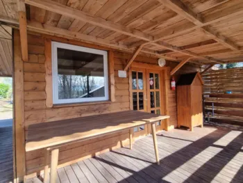 Mietunterkunft - Chalet L'amarylis 35M² + Geschirrspüler + Überdachte Terrasse +Fernseher - Camping LA GARENNE