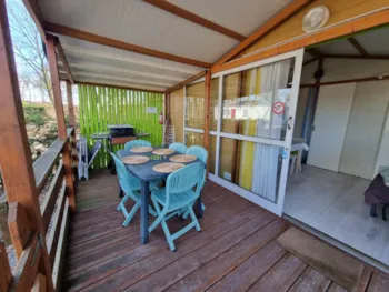 Mietunterkunft - Relax Cottage 25M² Überdachte Terrasse + Klimaanlage + Fernseher - Camping LA GARENNE