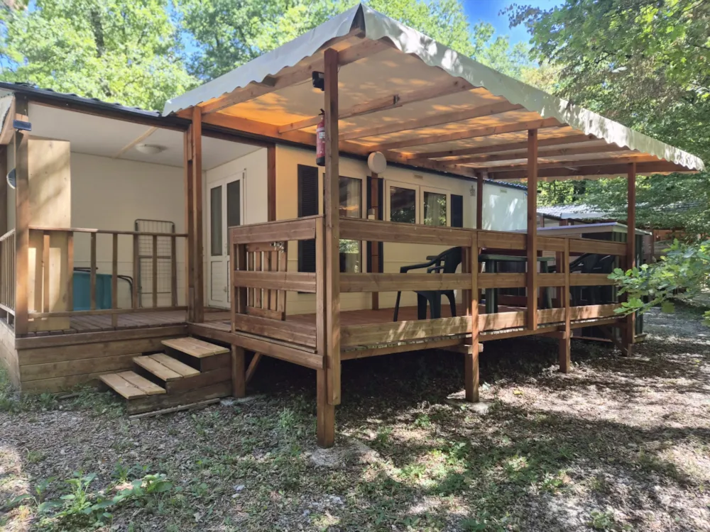Location - 17 Résidence Le Mille-Feuilles  + Terrasse Couverte +Télévision - Camping LA GARENNE