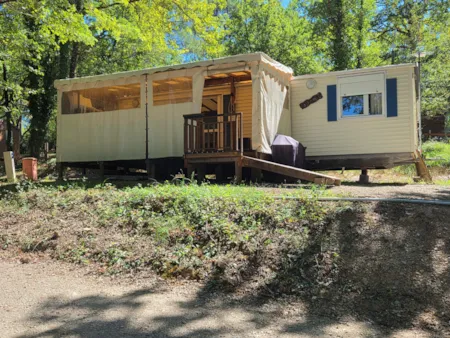 Accommodation - Residence La Forêt Covered Terrace, Television + Dishwasher + Air Conditioning - Camping LA GARENNE