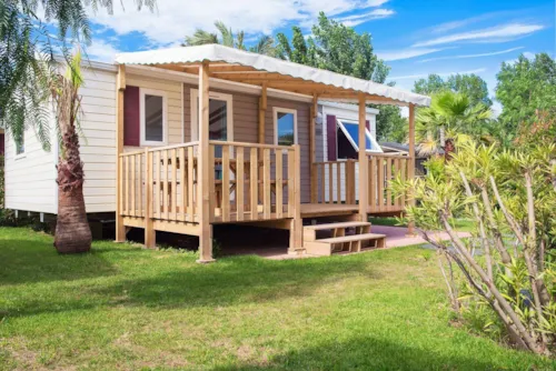 Location - Mobile-Home 3 Chambres & Terrasse - image n°2 - Camping du Lac de Carouge