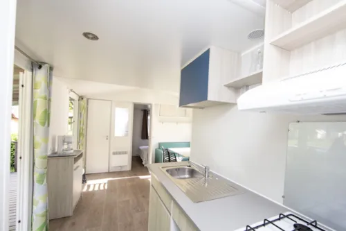 Huuraccommodatie(s) - Stacaravan 2 Slaapkamers + Airconditioning + Terras - image n°8 - Camping du Lac de Carouge