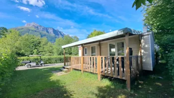 Mietunterkunft - Mobilheim Mit 2 Schlafzimmern + Klimaanlage + Terrasse - Camping du Lac de Carouge
