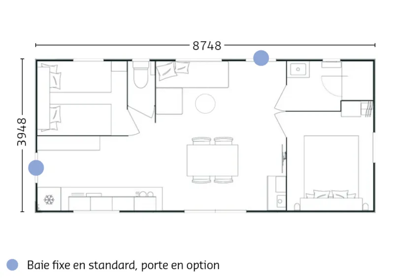 Bahia Vip 2 Chambres Climatisation