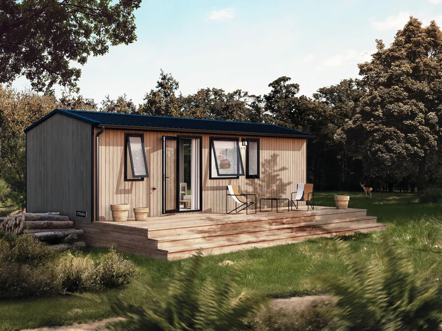 Location - Mobil Home Premium Roseau 2Chambres - 4 Personnes - Camping Crin Blanc