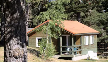 Mietunterkunft - Holzchalet Edelweiss - Camping Les Sous Bois du Lac