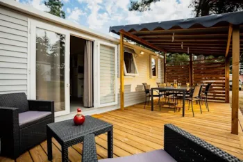 Mietunterkunft - Mobilheim Ophéa Grand Confort 3 Zimmer - Camping Les Sous Bois du Lac