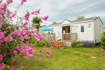 Mietunterkunft - Mobilheim 30M² Standard (2 Schlafzimmer) - Terrasse - Flower Camping Caravaning Les Aubépines