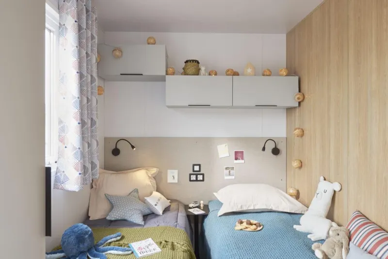 Mobil Home 30M² Confort (2 Chambres) Avec Terrasse Semi Couverte 15M²