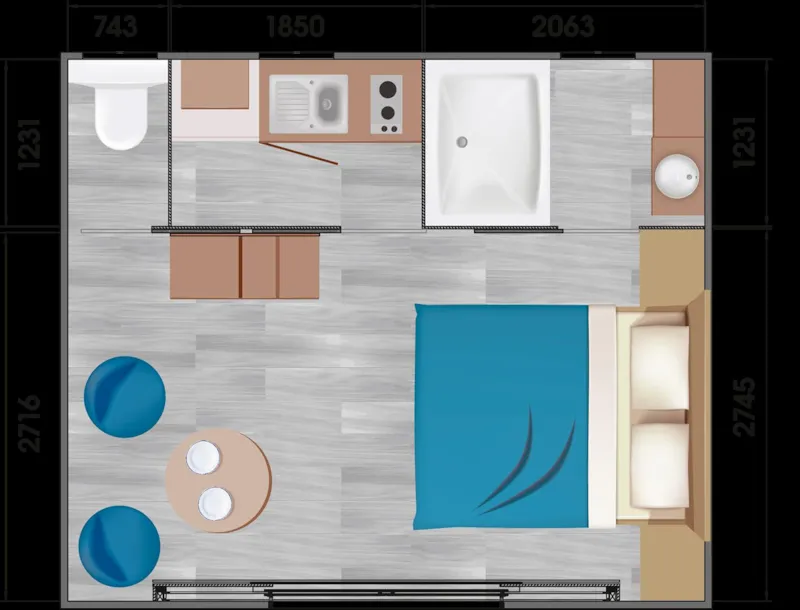 Lodge Les Voiles 59M² Premium (4 Chambres)