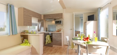 Mobile-home 35m² Standard 3 bedrooms - Uncovered terrace