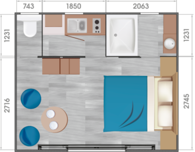 Lodge Les Voiles 26m² Premium (1 bedroom)
