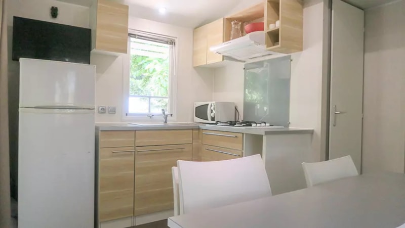 Mobilheim Standard 29m² - 3 Schlafzimmer + Terrasse + TV