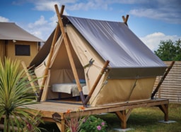 Kampeerplaats(en) - Moorea Tent Op Palen - Camping Calme et Nature