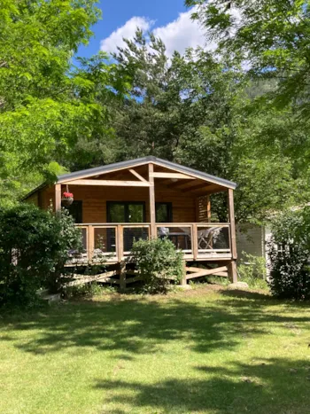 Mietunterkunft - Chalet Sésame Confort 35M² - Camping Calme et Nature