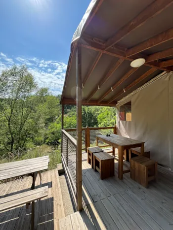 Mietunterkunft - Ecolodge 40M² - Camping Calme et Nature