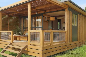 Mietunterkunft - Chalet Evasion Nature 25 M²  - Bis Zu 5 Personen - Camping Calme et Nature