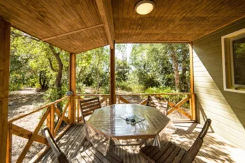 Location - Chalet 2 Chambres - Camping Village Vacances Naturiste Bagheera