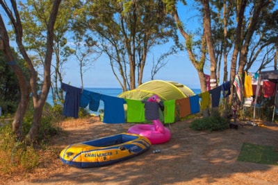 Site near the beach (2nd or 3rd row) (tent, trailer, or RV)