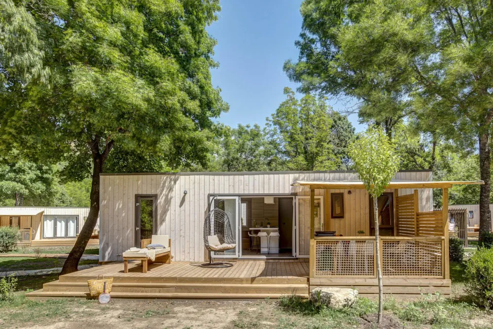 Mietunterkunft - Mobilheim Premium - 3 Schlafzimmer - 2 Badezimmer + Wc - Klimaanlage - Camping Sandaya Domaine du Verdon
