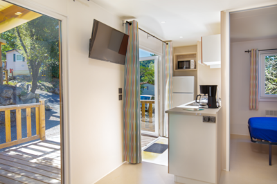 Mobile Home CONFORT + Raimu 28 m2 air conditioned- 2 bedrooms - Air conditioning- Terrace 15m2 — 4