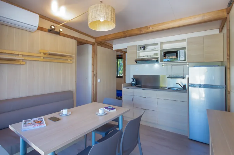 Chalet Confort + Mistral 25M² - Climatisé -  2 Chambres - Terrasse 12M² 4/5 Pers.