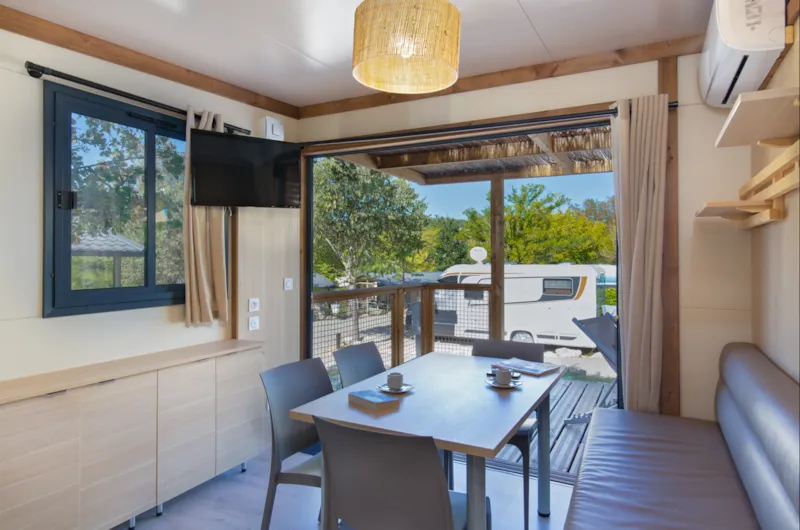 Chalet Confort + Mistral 25M² - Climatisé -  2 Chambres - Terrasse 12M² 4/5 Pers.