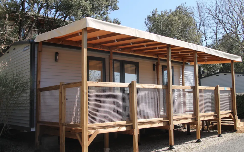 Location - Mobilhome Premium Lavandin - Camping La Pinède