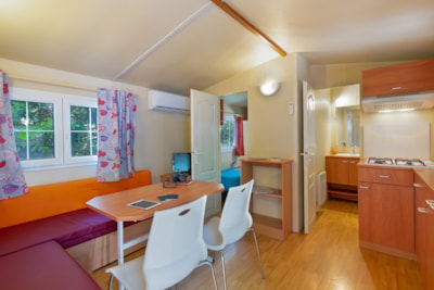 Mobile Home STANDARD ZOLA 28 m2 air conditioned +10 years- 2 bedrooms - Terrace 15m2 — 9
