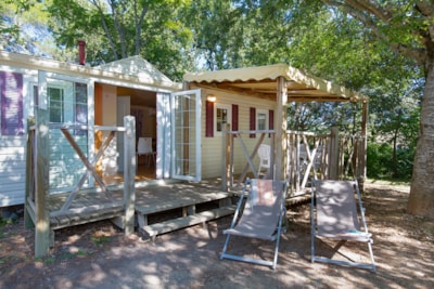 Mobile Home STANDARD ZOLA 28 m2 air conditioned +10 years- 2 bedrooms - Terrace 15m2 — 10