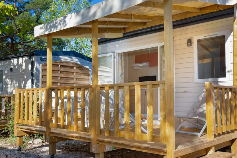 Mobilhome Duo Romarin 20M² / Climatisé-1 Chambre - Terrasse 11M2