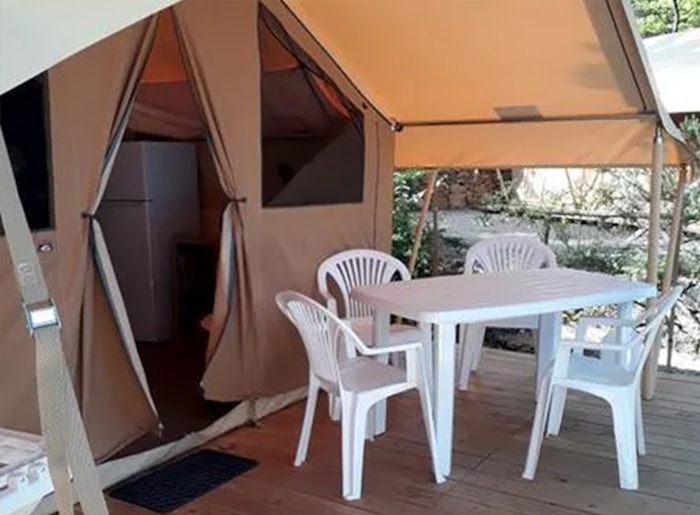 Tente Lodge Cabanon Sur Pilotis 2 Chambres