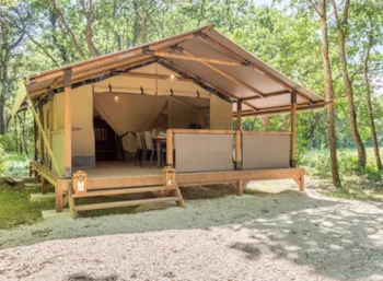 Accommodation - Tent Lodge Kenya On Stilts 2 Rooms - Campasun Camping Du Soleil
