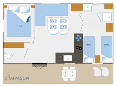 Mobil home Provence 2 bedrooms 2/5 pers. - air-conditioned — 9