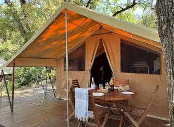 Mietunterkunft - Zelt Lodge Cabanon Auf Stelzen 2 Zimmers - Campasun Camping Du Soleil