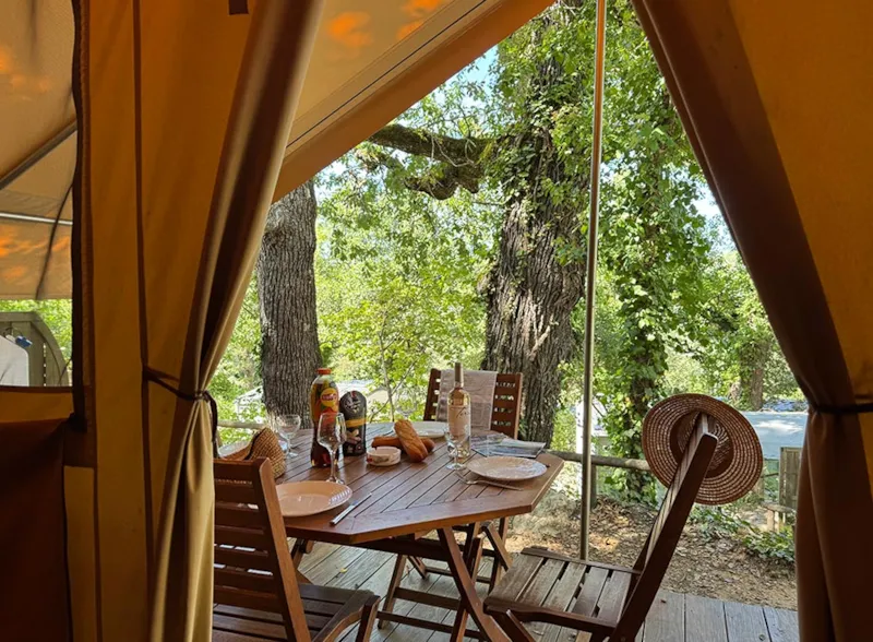 Tente Lodge Cabanon Sur Pilotis 2 Chambres