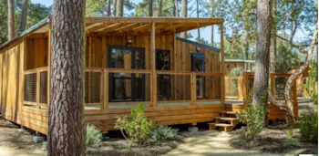 Mietunterkunft - Premium Cottage – 6 Pers. 3 Schlafzimmer – Klimaanlage + Geschirrspüler - Campasun Camping Du Soleil