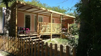 Mietunterkunft - Mobilheim Prestige – 2 Schlafzimmer + 2 Badezimmer – Klimaanlage - Camping Rose de Provence